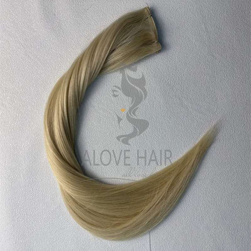 Best Blonde Color Cuticle Intact Micro Wefts Extensions