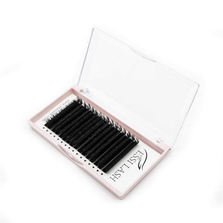 Top Korean PBT Fibers Natual Individual Thickness Lashes Extension Mix Tray Blooming Lashes Easy Fanning Eyelash Extension